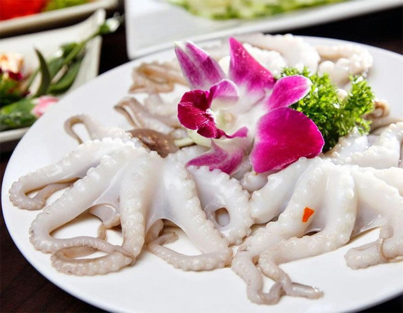 bạch tuộc nhúng dấm ngon